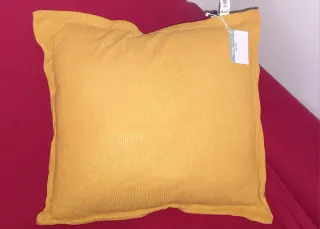 2 Cuscini decorativi arancione Velluto a Coste