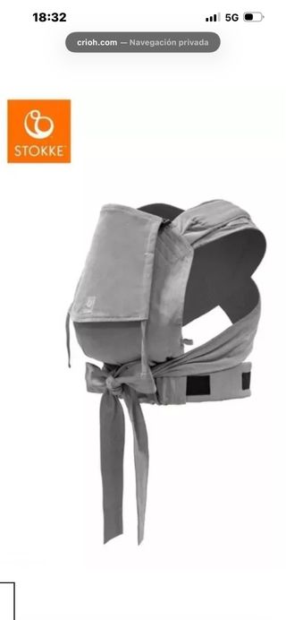 Mochila Portabebés Stokke Limas Plus Gris