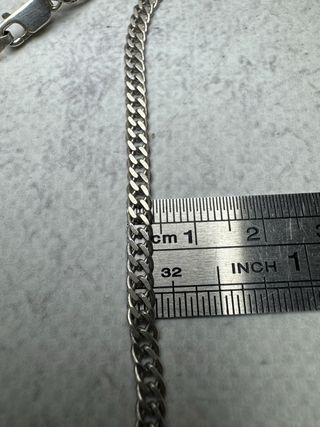 Cadena Plata Ley 925 Vintage Hombre