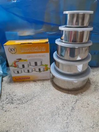 Set 5 Ciotole Acciaio Inox XY