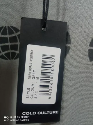 Sudadera Cold culture Gris Talla M