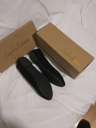 Manoletinas negras con pedrería