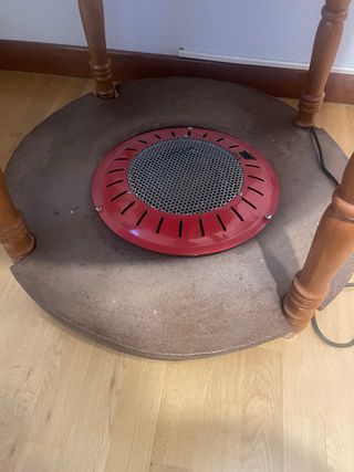 Tablero con brasero para mesa Camilla