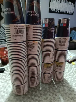 180 Vasos Desechables Ramadán Mubarak