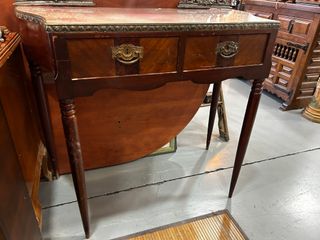 Tocador Antiguo Estilo Luis XV - Madera y cristal