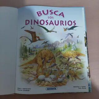 Libro Infantil "Busca los Dinosaurios" - Editorial