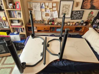 Mesa de oficina/despacho madera y metal ofita