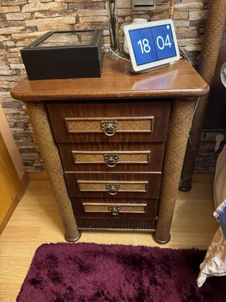 Cabecero 1.35, comoda, 2 medillas y espejo