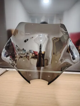 Cúpula ahumada para moto