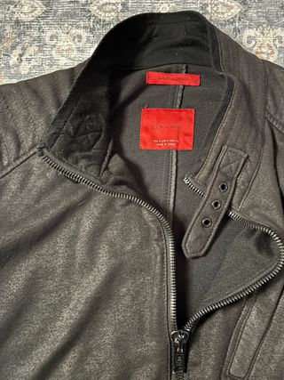 Chaqueta Biker Zara Man Negra Talla M