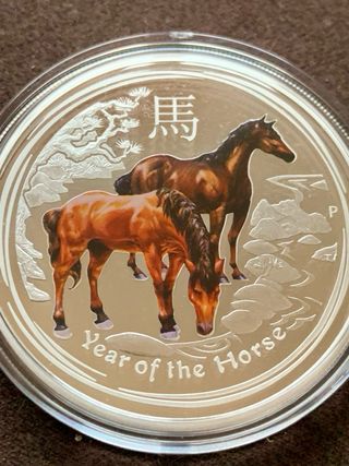 2014 Año del Caballo 1 oz Plata 999 Proof
