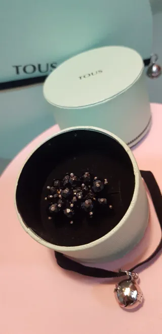 Anillo Tous Abundancia Negro y Plateado