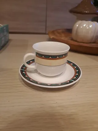 Juego de café 6 tazas y 6 platillos