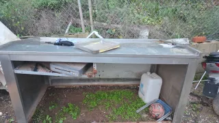 Mostrador de pescadería acero inoxidable