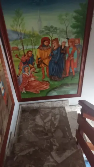 Cuadro antiguo estilo renacentista