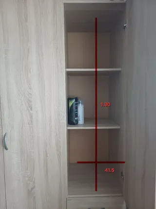 Armario 3 puertas con cajones