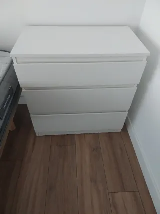 Cómoda Ikea Blanca 3 Cajones