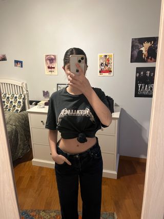 Camiseta Metallica Negra Talla M