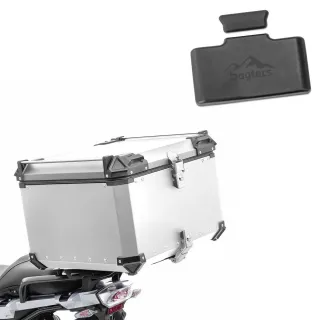 Baúl Moto Aluminio 100L + Respaldo
