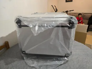 Baúl Moto Aluminio 100L + Respaldo