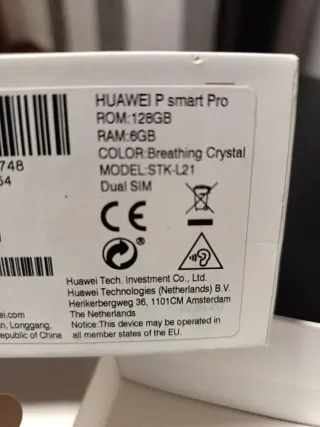 Huawei P Smart Pro STK-L21