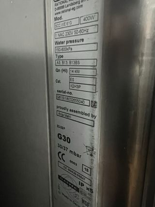 Horno Rational Gas 6 Bandejas