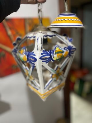 Lámpara de techo vintage cerámica