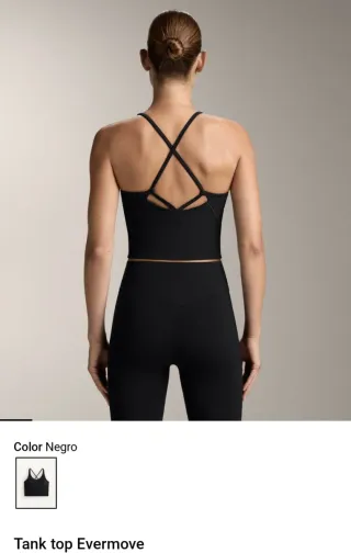 Top deportivo Oysho Negro Talla XS