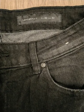 Bermudas Vaqueras Negras Lefties Man Talla M