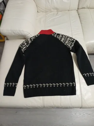 Jersey Desigual Negro y Rojo Talla S