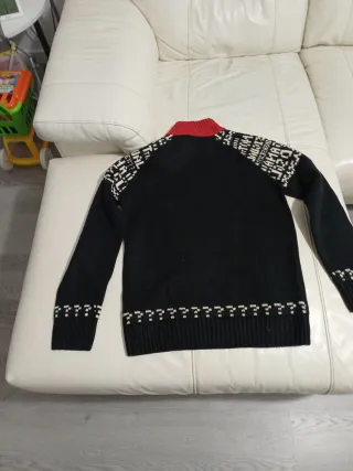 Jersey Desigual Negro y Rojo Talla S