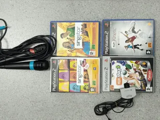 PS2 Slim + Micros + EyeToy