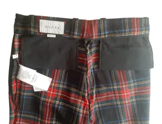 Pantalones Gucci Tartán Talla XS