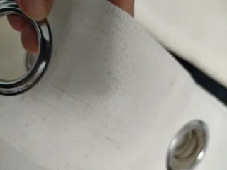 Juego 2 Cortinas Lino crema