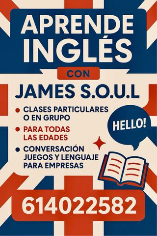Clase de inglés | Profesor nativo | Online/Persona