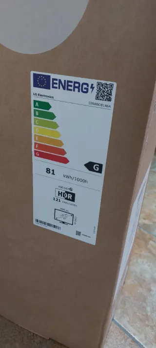 TV LG NanoCell 55" 4K AI ThinQ. 55NANO81A6A