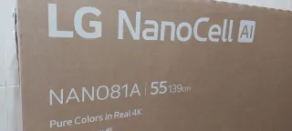 TV LG NanoCell 55" 4K AI ThinQ. 55NANO81A6A