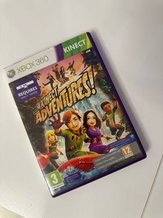 Cámara Kinect Xbox 360 + Juego Kinect Adventures