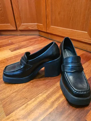 Mocasines plataforma negros
