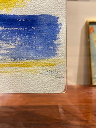 Acuarela Sol y Mar de Jose Antonio Sáinz Nieto