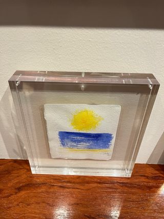 Acuarela Sol y Mar de Jose Antonio Sáinz Nieto