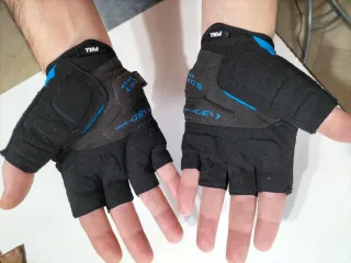 Guantes Ciclismo Cortos Ges Azul/Negro