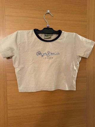 Crop top Pepe Jeans beige