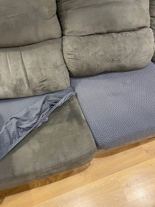 Chaiselongue Izquierda Tela gris.