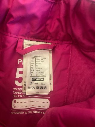 Pantalón de esquí niña Decathlon Talla 12-14
