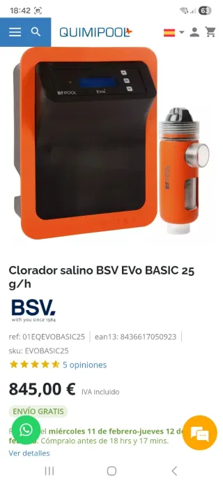 Piscina de madera octogonal 6×4 × 1.46 de alto .