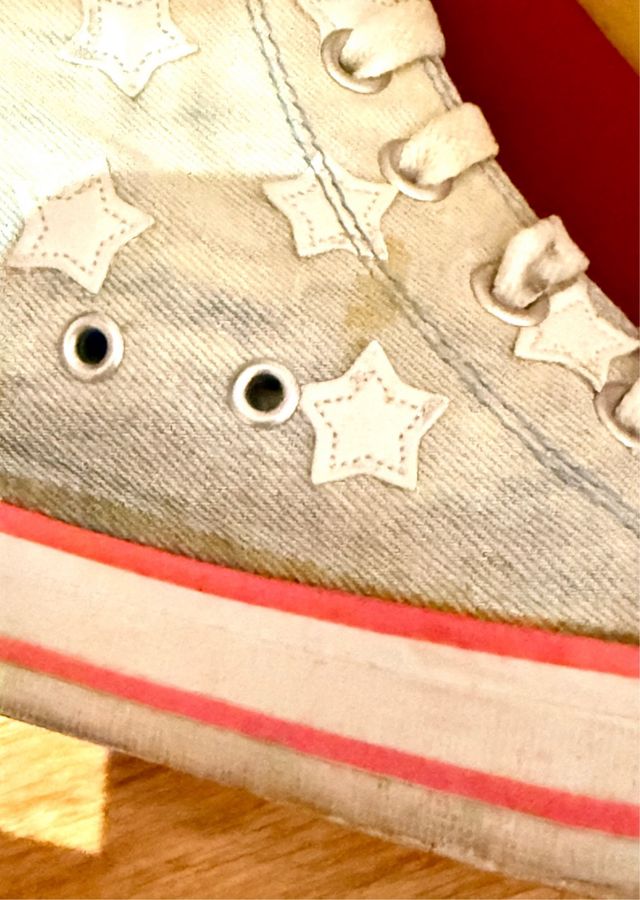 Zapatillas Daddy's Money Altas Estrellas Azul Rosa