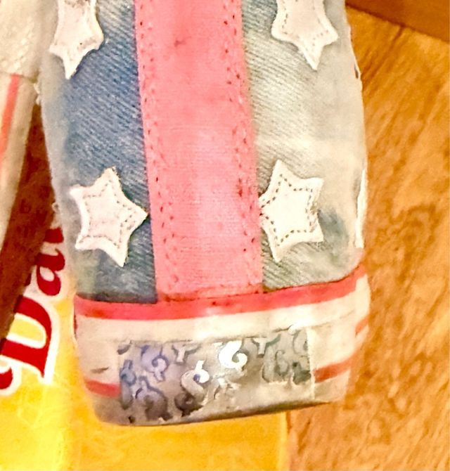 Zapatillas Daddy's Money Altas Estrellas Azul Rosa