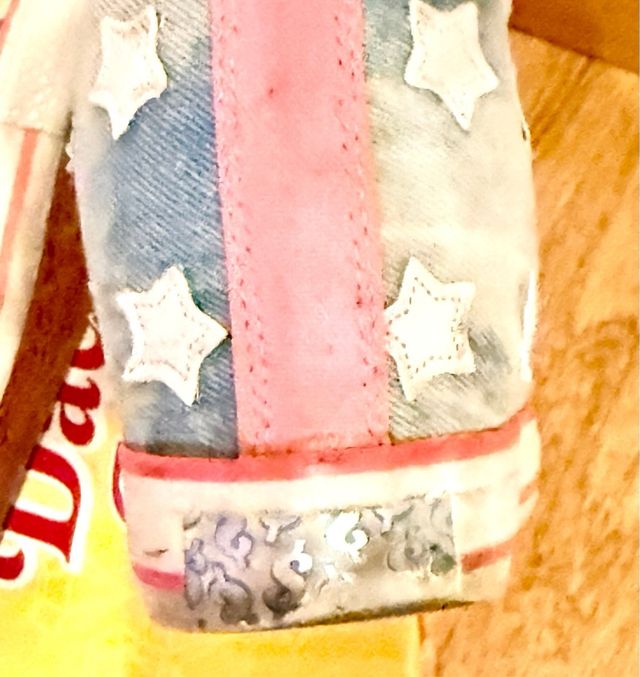 Zapatillas Daddy's Money Altas Estrellas Azul Rosa