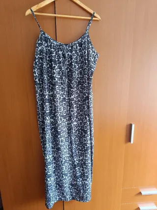 Vestido estampado leopardo tirantes